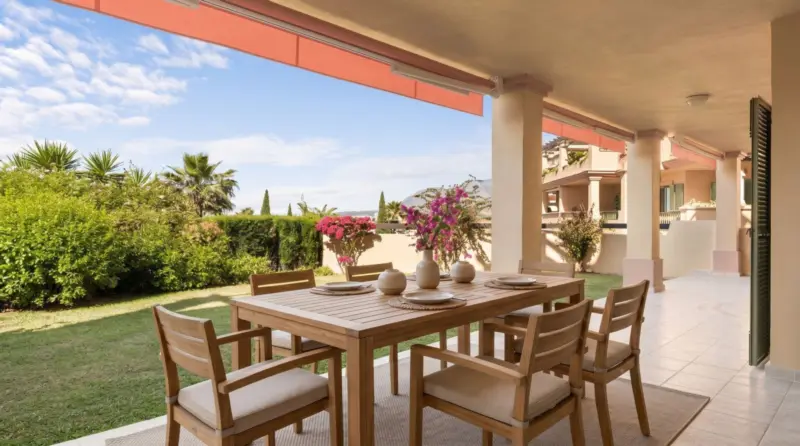 A rare offer, this corner ground floor apartment o... — Costa del Sol · Los Flamingos